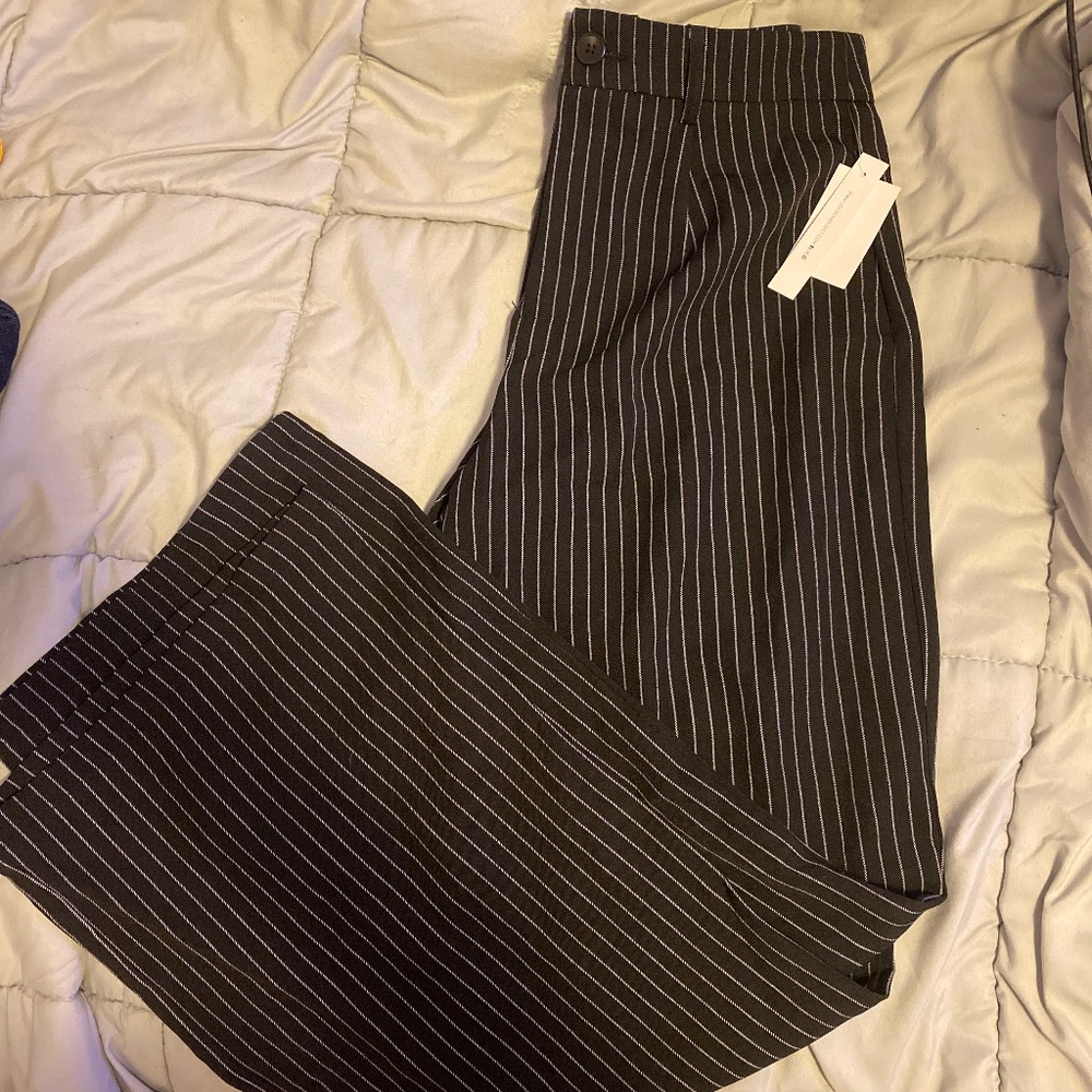 Pinstripe dress slacks